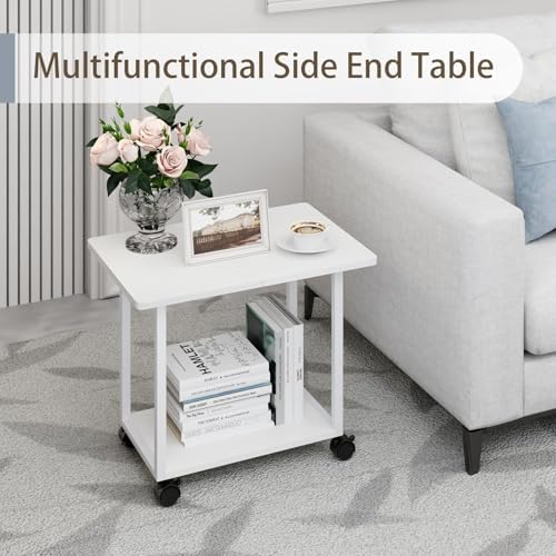 MARTY 22"x15.75" Large Printer Stand Under Desk, Rolling Cart Printer Table - Image 4