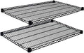 Wire Shelf |Pack of 2 Shelves| Display Wire Shelving and Storage | for Stores, Restaurants, Businesses and Homes (Black Epoxy Wire Shelves, 14''W x 24''L) by Regal+Altair