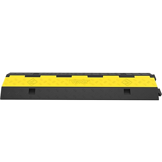 VEVOR Cable Protector Ramp, 5 Packs 2 Channels Speed Bump, Rubber Modular Humps - Image 9