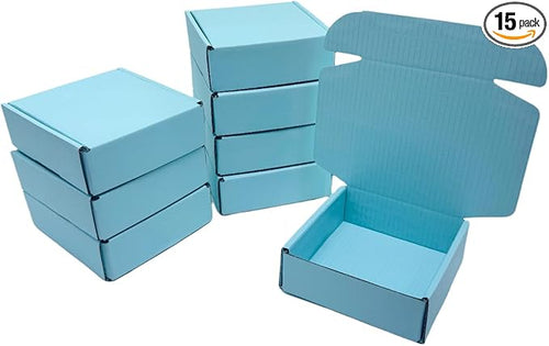 15 Pcs 6 x 6 x 2 inches Corrugated Cardboard Gift Boxes Recyclable Shipping by Unknown