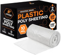 Xpose Safety Clear Plastic Sheeting 2 Pack – 10' x 100' Rolls – Heavy Duty 10 by XposeSafety
