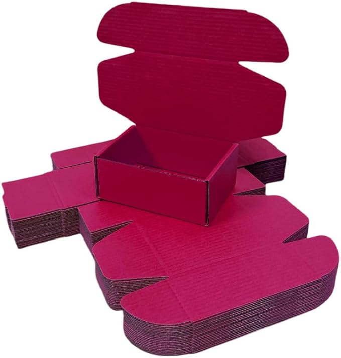 50 Pcs 4.3 x 3.1 x 2 inches Mini Size Corrugated Cardboard Gift Boxes - Image 3