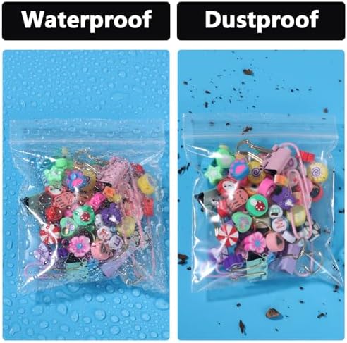 500 PCS 3" x 3" Small Plastic Bags 2 Mil Mini Clear Plastic Poly Bag - Image 4