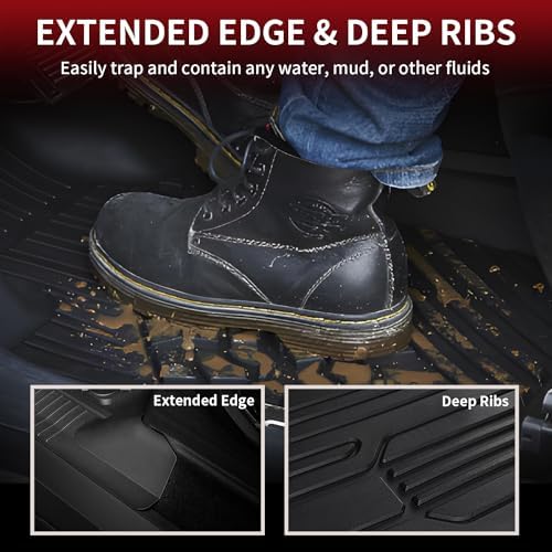 LASFIT Floor Mats for Ford F-150 2015-2026 SuperCrew, w/Fold Flat Storage - Image 3