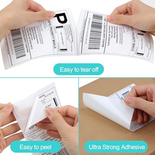 Joyberg 4x6 Thermal Labels 1000 PCS, Shipping Labels, Strong Adhesive Thermal Label, White Printer Paper/Label - Image 4
