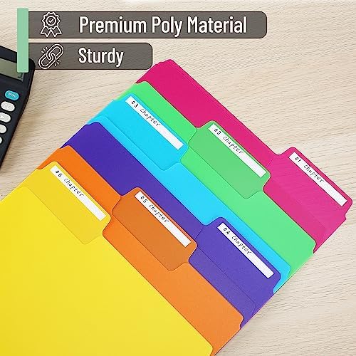 Mr. Pen- File Folders, 1/3 Cut Tab, 6 Pack, Assorted Colors, Letter Size - Image 4