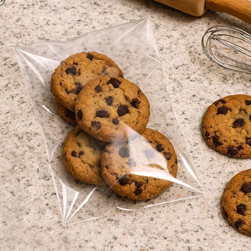 Morepack 6x9 In Cookie Bags Clear Self Sealing Cellophane Treat Bags 200Pcs - Image 6