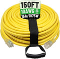 POWGRN 150 Ft 10AWG Outdoor Extension Cord, Yellow by POWGRN