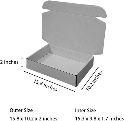 20 Pcs 15.8 x 10.2 x 2 inches Shipping Boxes - Image 2