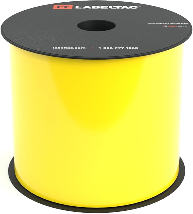 LabelTac LT4/LT4P/LTPX Label Supply 4" x 150' Yellow by LabelTac