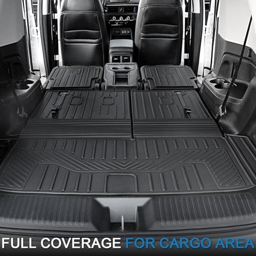 Floor Mats for Honda Pilot 2023-2026 7&8 Seats, with Cargo Mat - Image 6