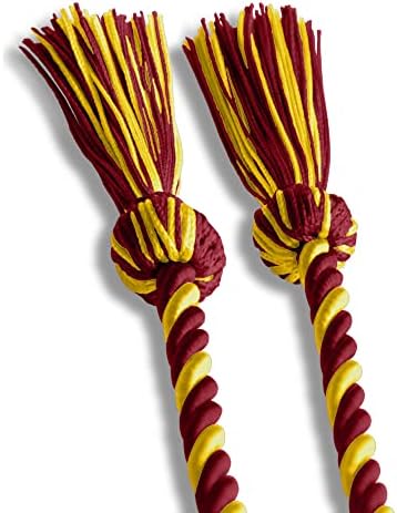 Endea Graduation Single Honor Cord Two-Color (Cardinal/Gold) - Image 4