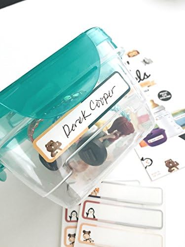 Bottle Labels, Write-On, Self-Laminating, Waterproof Kids Name Labels for Baby Bottles, Sippy Cup for Daycare School, Dishwasher Safe (Animal Friends), Made in The USA - Image 3
