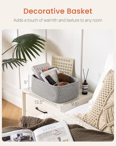 KALLAX Small Woven Storage Basket for Organizing, 13.5x9.5x5 inches, 3 Pack - Image 2