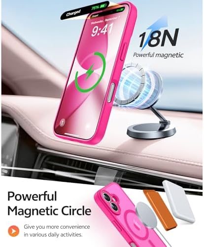 FNTCASE for iPhone 17 Case, Compatible with Magsafe, Glass Screen Protector - Image 3