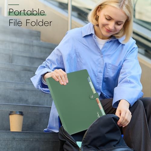 Sooez Elegant Accordion File Organizer, 8 Pocket Expanding File Folder - Image 6