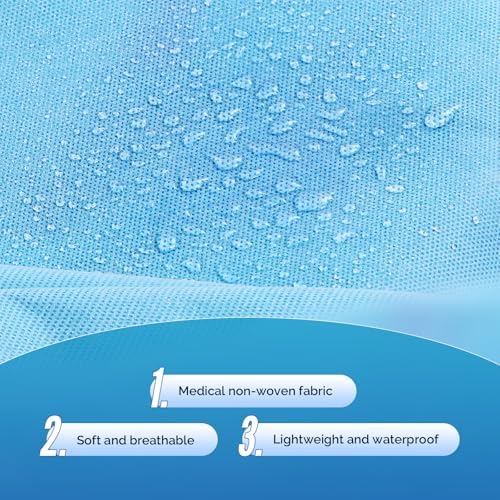 JMU 100 Pack Disposable Isolation Gowns XL, 51x59 Inch PPE Medical Gowns - Image 4