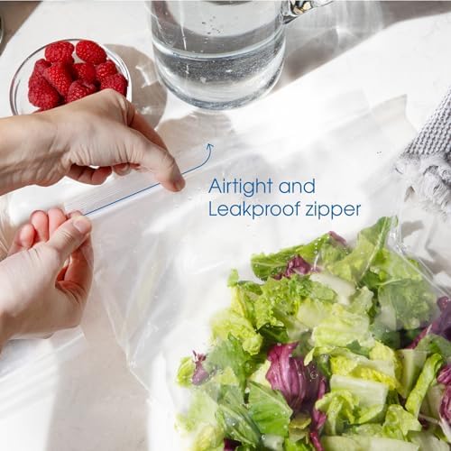 5” X 7” (1000 Count) 2 Mil Clear Reclosable Zip Plastic Poly Bags - Image 3