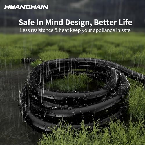 HUANCHAIN Black Extension Cord 3 FT, 16 Gauge, Indoor Electric Cable - Image 6