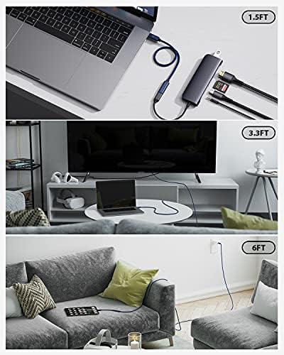 Faracent USB C Extension Cable (20Gbps/240W/3.3FT) 4K@60Hz - Image 6