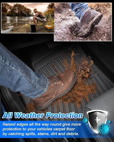 Cartist Floor Mats and Cargo Liner Fit for Hyundai Tucson 2022 2023 2024 2025 2026 (Not for PHEV & Hybrid) All Weather Floor Mat Tucson Accessories Heavy Duty Carpet Protection - Image 6