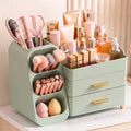 Large Capacity Makeup Organizer Countertop with Makeup Brush Holder for Vanity, Thickened Material, Bathroom Countertop Organizer Skin Care Perfumes Storage, Teen Girl Gifts for 12-23 Year by Unknown