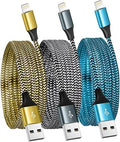 SHUSEL USB Lightning Cable,MFi Certified iPhone Charger Cord (3-Pack,10FT) by SHUSEL