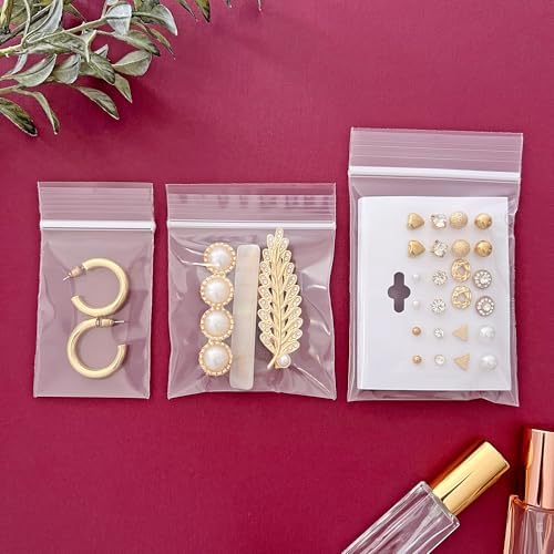 Plymor 2x3, 3x3, 3x4 inch (100 Each), 4 Mil Variety Pack Zipper Bags - Image 4