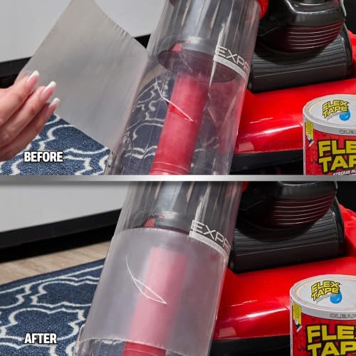 Flex Tape Strong Rubberized Waterproof Tape, Clear, 4 in x 5 ft, 1-Pack - Image 4