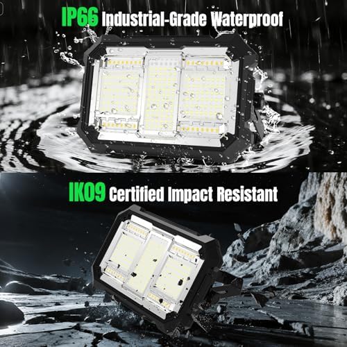 400W 32000LM LED Work Light, 32000mAh Rechargeable, Magnetic IP66 - Image 6