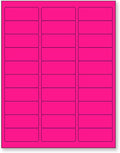 8-1/2 x 11 Neon Color High Light Fluorescent Labels by NextDayLabels