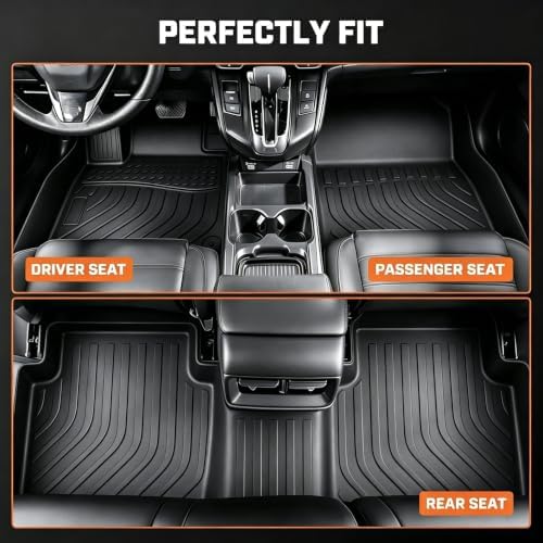 Mixsuper Floor Mat & Cargo Liner for Honda CRV 2017-2022(Not for Hybrid) - Image 5