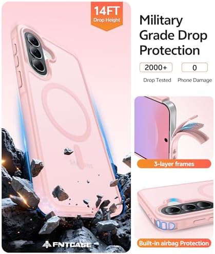 FNTCASE for Galaxy A37/A36 5G Phone Case, Fit for Magsafe, Screen Protector - Image 5