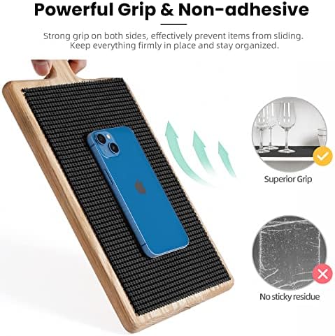 BAGAIL Non-Adhesive Shelf Liner, Thick Strong Grip Drawer Liners for Kitchen Cabinets, Heavy-Duty Easy Cut Cabinet Liners for Shelves, Pantry, Bathroom Cupboards - 20" x 20FT, Black - Image 3