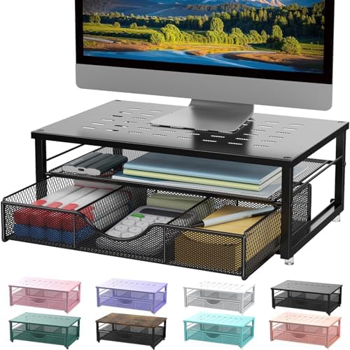 gianotter Computer Monitor Stand Riser with Drawer by gianotter