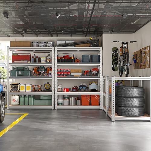 REIBII Galvanized Garage Shelving,5-Tier Metal Rack,36" W x 16" D x 72" H - Image 2