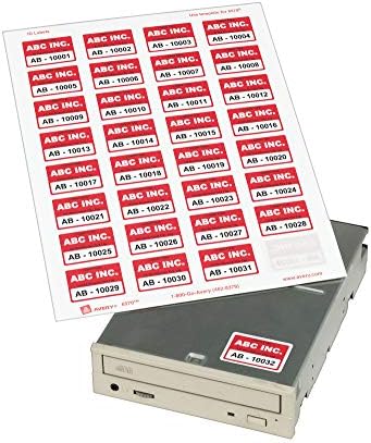 Avery ID Labels, Sure Feed Technology, Permanent Adhesive, 1.25" x 1.75", 480 Labels (6570) - Image 2