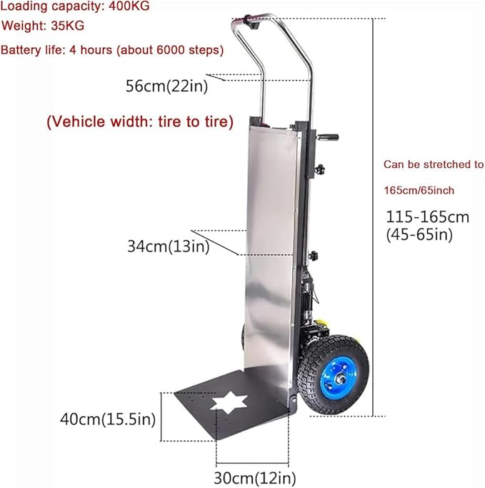 Electric Stair Climber, Capacity Electric Stair Climbing Hand Truck 1200W - Image 2