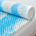 SINWEEK 3 Inch Egg Crate Memory Foam Mattress Topper Twin Size, Soft Mattress Pad for Back Pain Relief, Bed Topper, CertiPUR-US Certified, Blue by SINWEEK