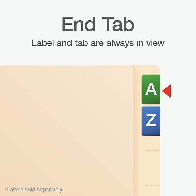 Pendaflex End Tab Fastener File Folder, Manila Folders - Image 4