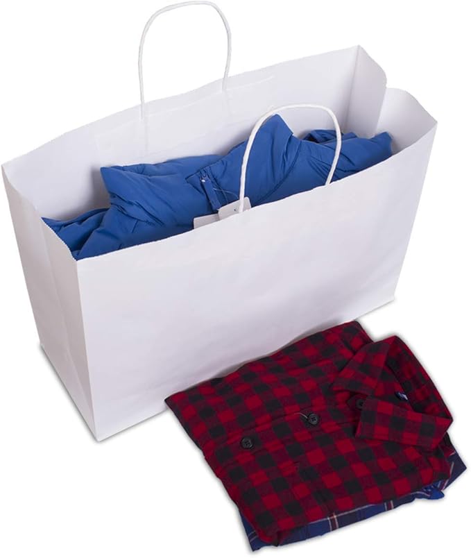 BagDream 100Pcs 16x6x12 Inches Kraft Paper Bags - Image 5