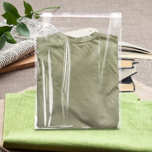 70 Pack 12x15" Clear Cellophane Bags for Shirts, Gift Wrapping, Artwork - Image 5