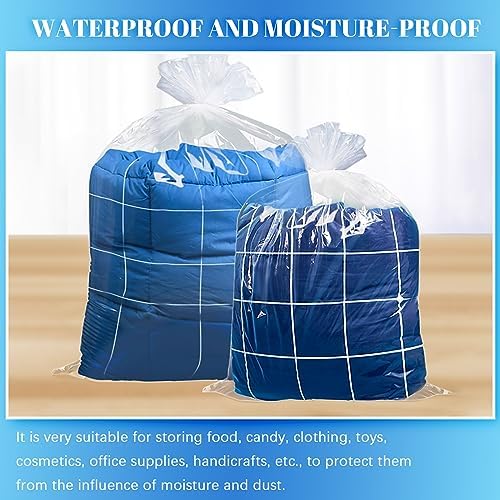 WFPLUS 100 Pack 18 x 24 inch 1 Mil Clear Plastic Flat Poly Bags - Image 4