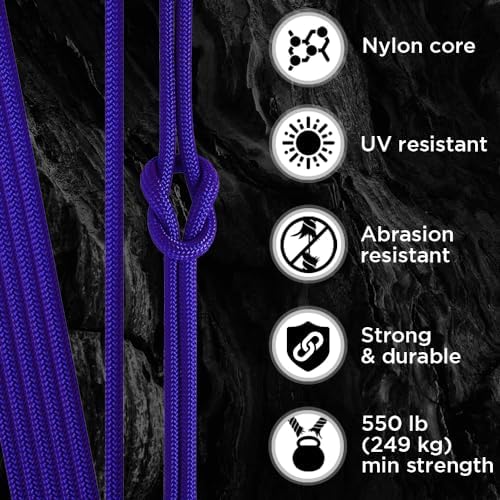 Paracord Rope 550 lb 4mm – Parachute Cord – Utility Camping Rope - Image 3