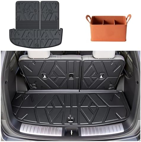 Prosheve Floor Mats & Cargo Liner Set for Hyundai Palisade 2020-2025 7/8 Passenger (2020-2025 Hyundai Palisade Cargo Mats) by Unknown