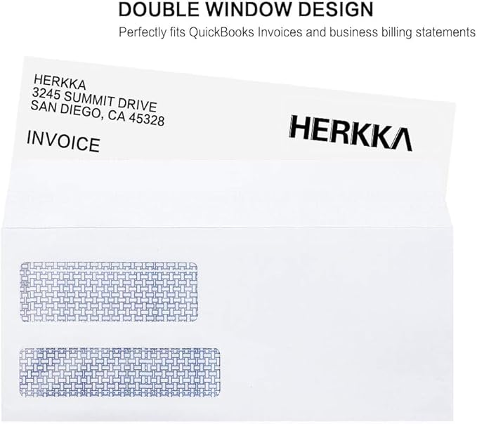 #9 Double Window Security Envelopes, HERKKA No.9 Double Window Business - Image 7