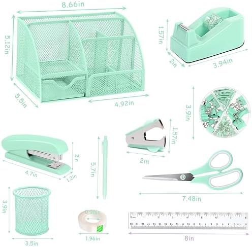 Scindaly Office Desk Accessories 12-Piece & Desk Organizers and Accessories - Image 6