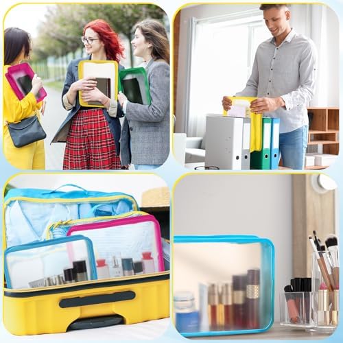 Shinylin 6 Pcs File Folder with Zipper 13x10.6 Waterproof, Vivid Color - Image 5