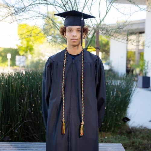 Endea Graduation Single Honor Cord Two-Color (Kente) for Adult Graduates - Image 6