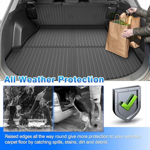 Cartist Floor Mats for Toyota RAV4 (Include Hybrid) 2019-2024 2025, All Weather Cargo Liner for RAV4 Accessories, Heavy Duty Car Mats for RAV4 LE/XLE/Limited/TRD/Adventure, Car Accessories - Image 6